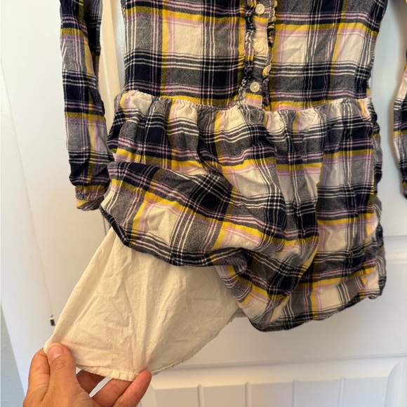 GAP Plaid Kids Dress with Ruffle Detail - Picture 4 of 6